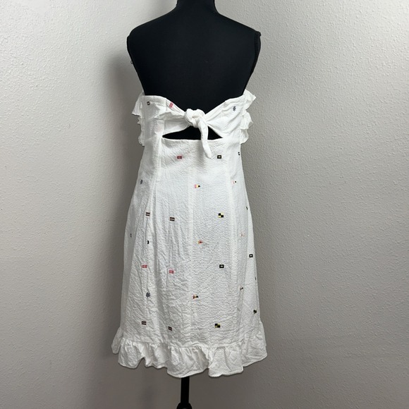 Lilly‎ Pulitzer Strapless Dress Women's 10 Franco Regatta Embroidery Nautical - Picture 2 of 8